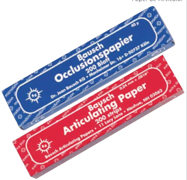 Bandes de Papier Articulées, 10 Copies de Papier articulé Dentaire Bleu Fin Papier  articulé de Morsure de Laboratoire Dentaire Papier articulé pour Soins  Bucco-dentaires : : Hygiène et Santé
