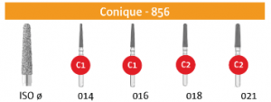 FRAISE DIAMANTEE CONIQUE 856