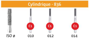 FRAISE DIAMANTEE CYLINDRIQUE 836